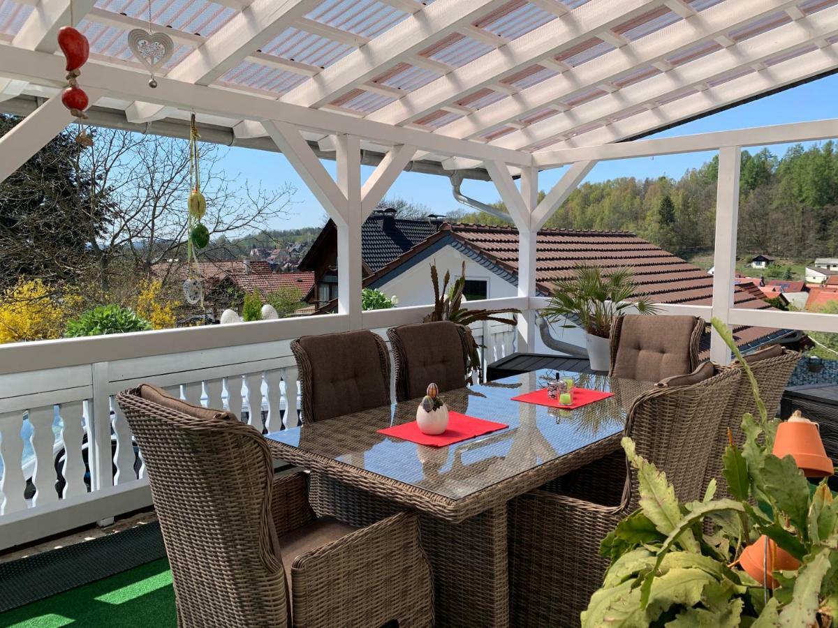 Ferienhaus Zur Waldauer Hoehe Mit 3 Sz, 120Qm & 40Qm Balkon Schleusingen Buitenkant foto
